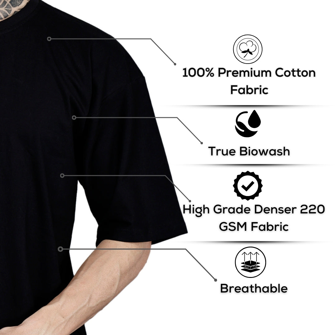 Black T-Shirt Loose Fit