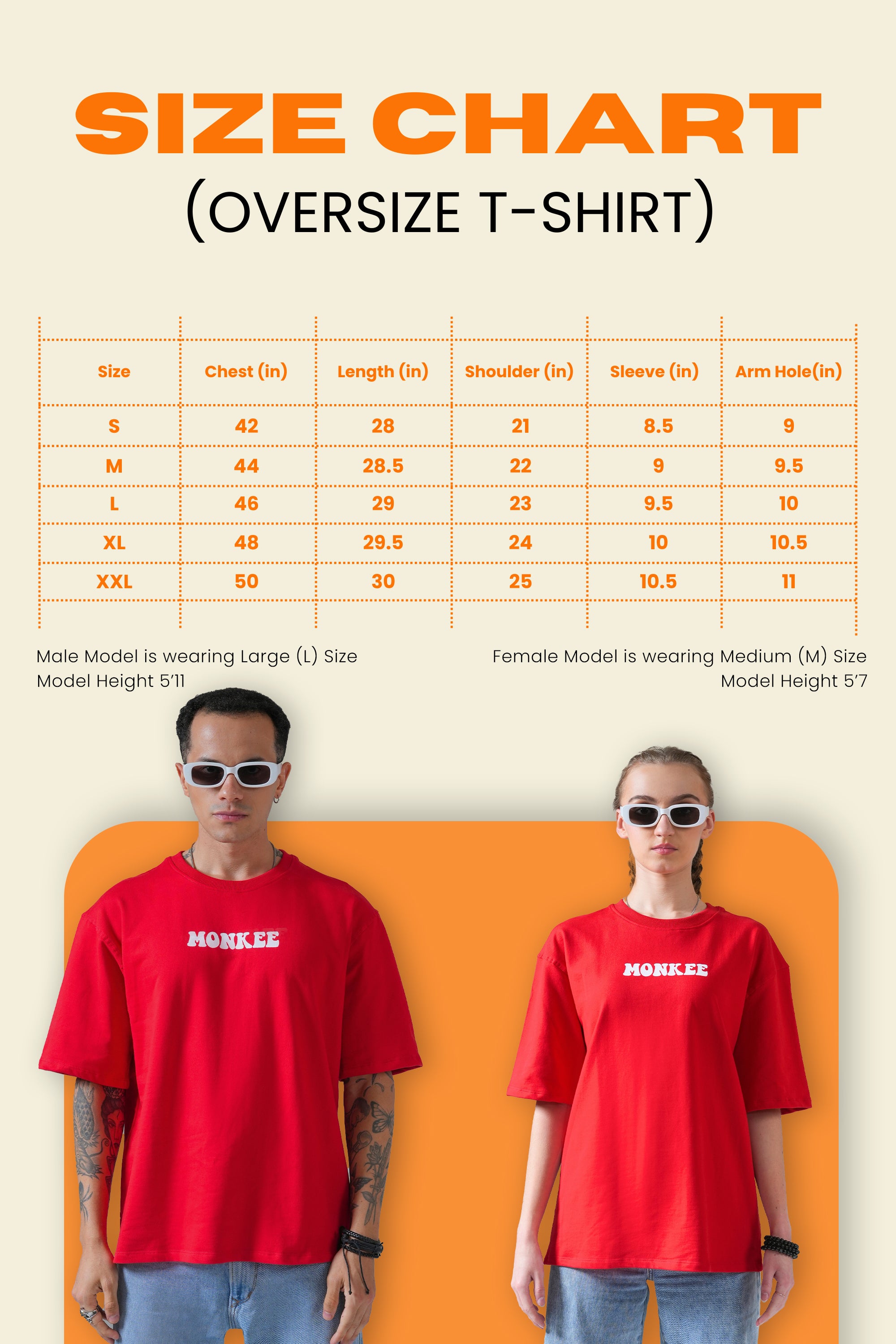 MONKEE “Lowkey Done” Oversized Red T-Shirt – Premium Cotton Streetwear Unisex Tee