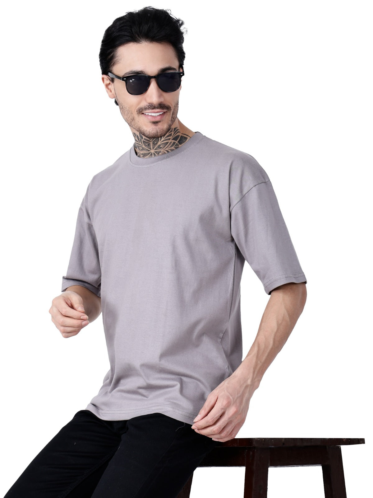 Grey T-Shirt Loose Fit