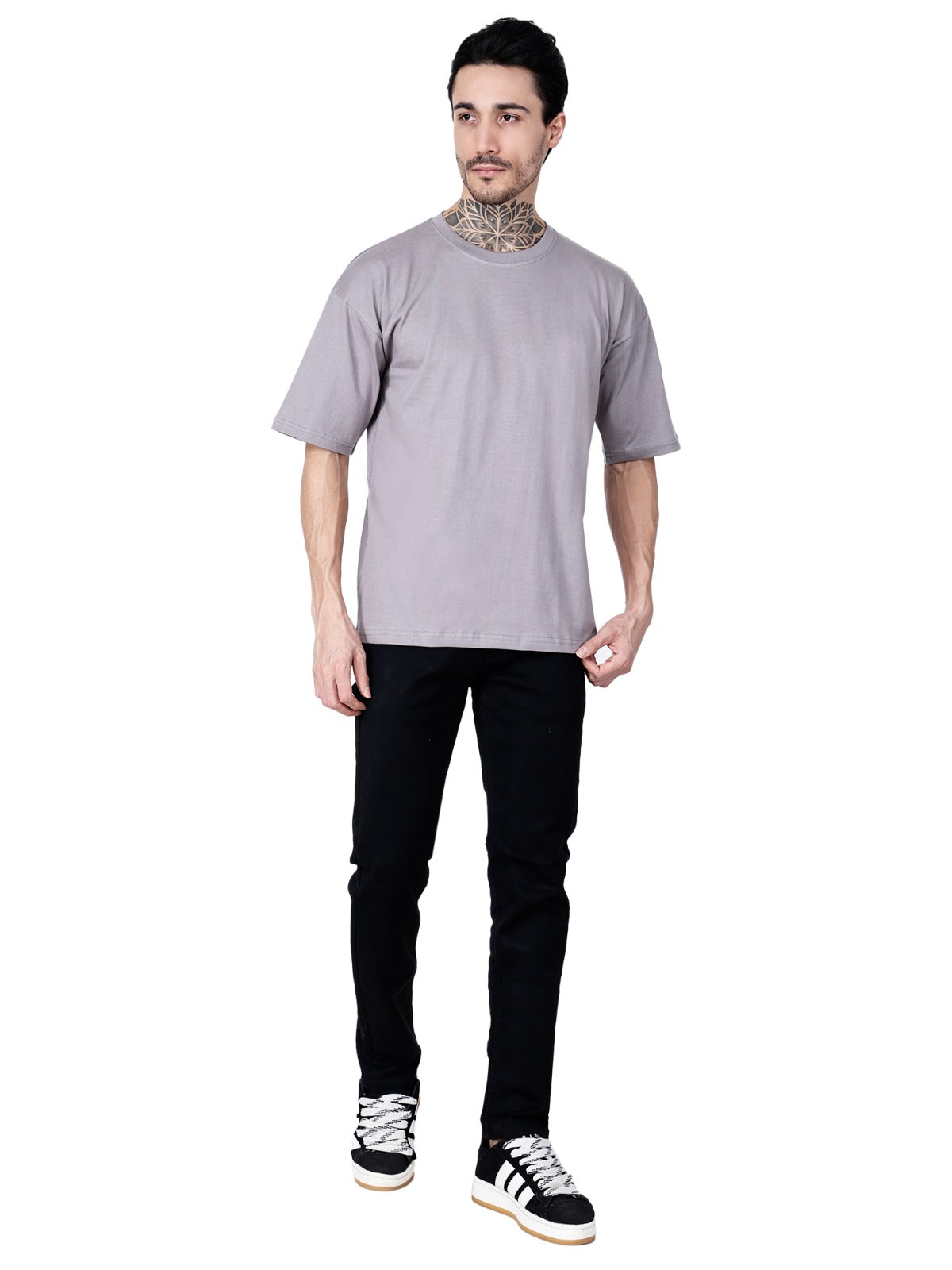 Grey T-Shirt Loose Fit