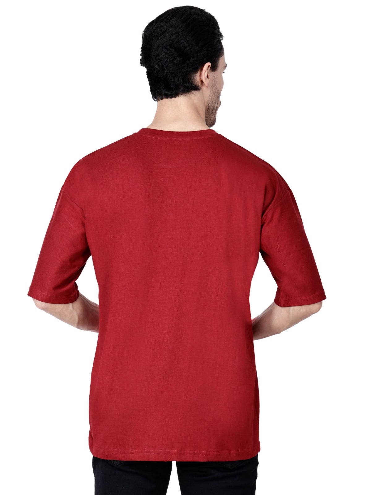 Maroon T-Shirt Loose Fit