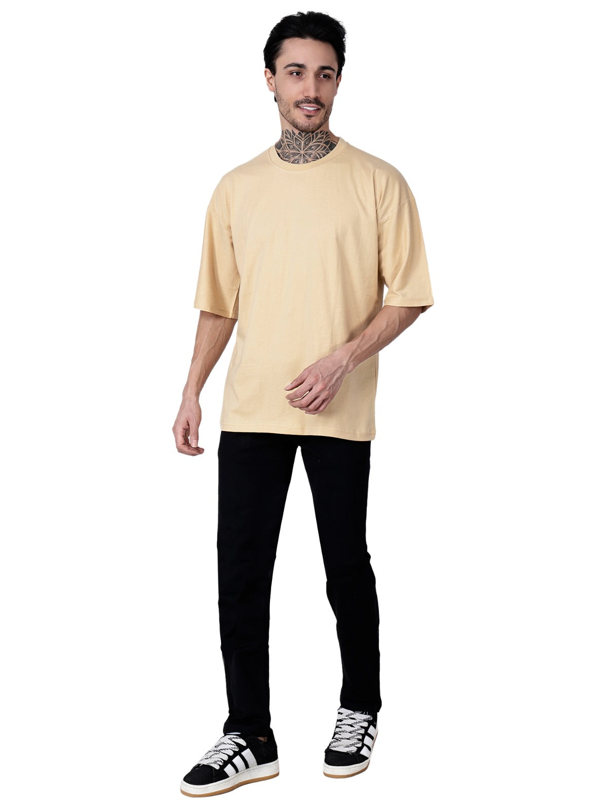 Beige T-Shirt Loose Fit