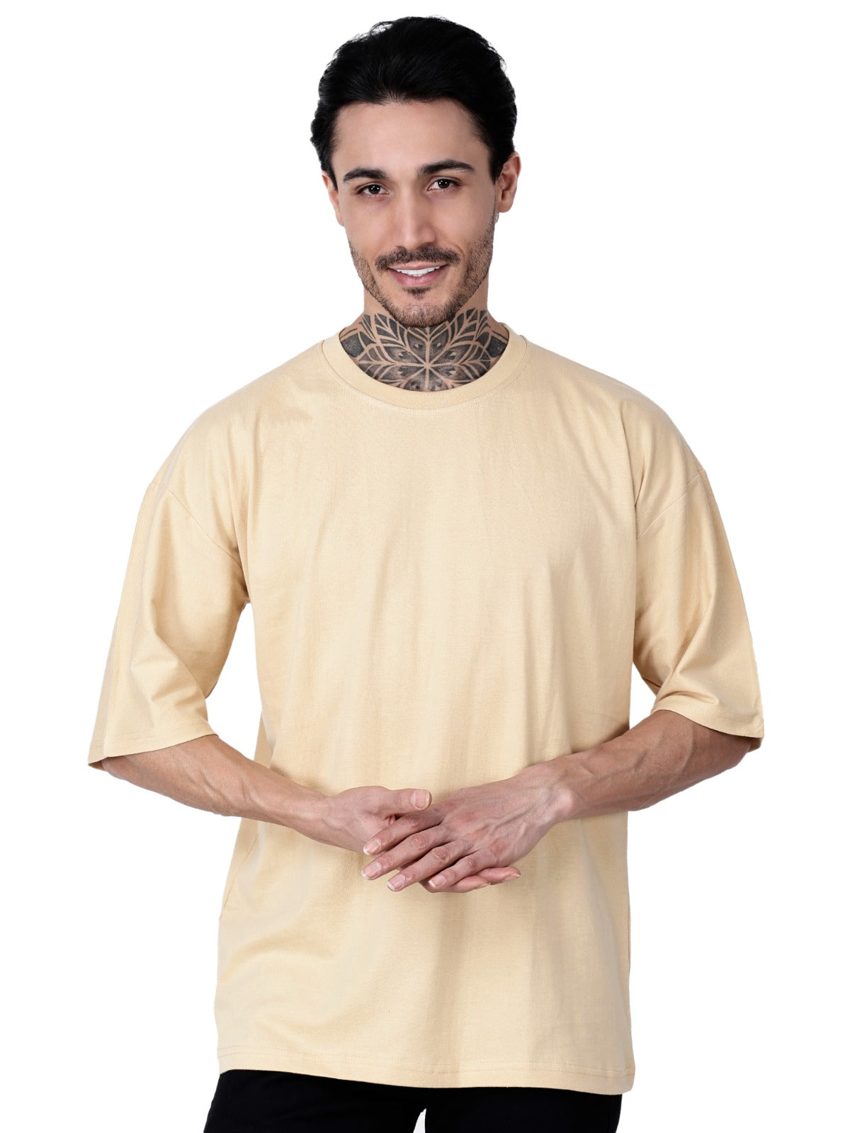 Beige T-Shirt Loose Fit