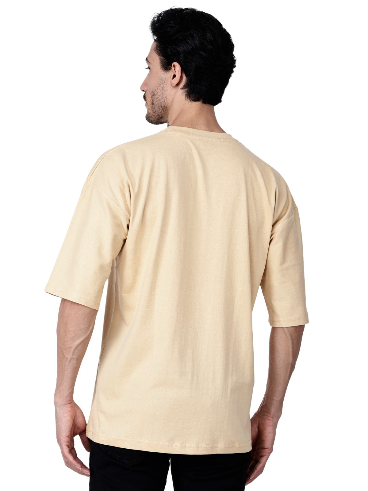 Beige T-Shirt Loose Fit