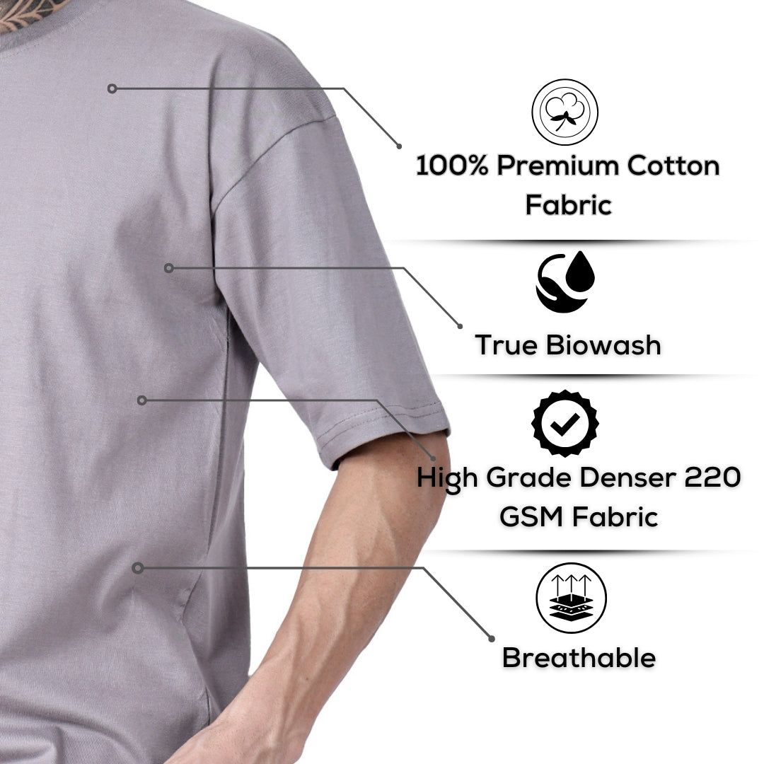 Grey T-Shirt Loose Fit
